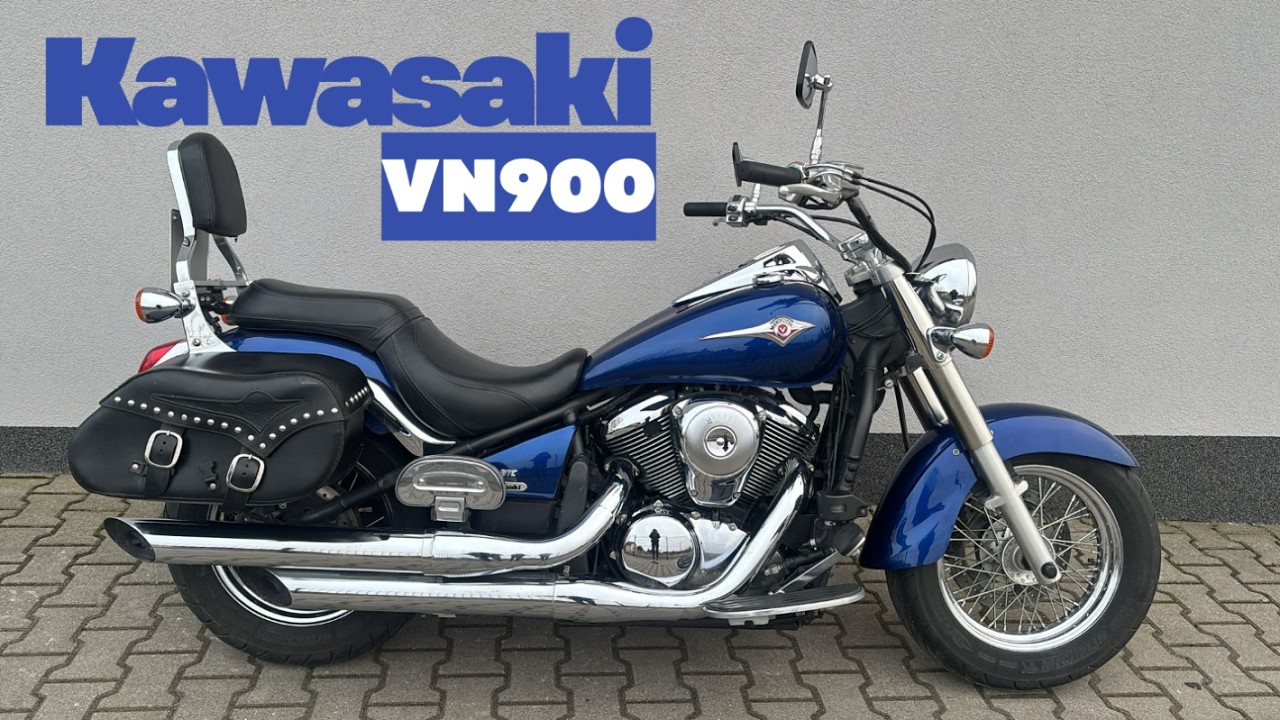 Kawasaki VN900 Classic 2009r. Piękny Chopper z sakwami