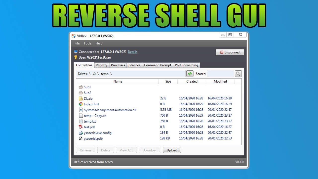 Making A Reverse Shell GUI