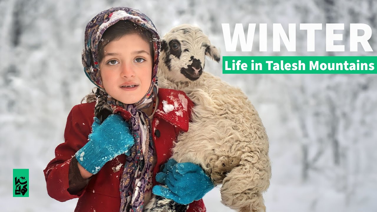 Village life, Winter in Talesh Mountains زندگی در زمستان روستای ییلاقی تالش