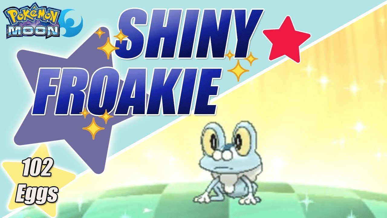 Shiny Froakie - 102 hatched eggs - Pokemon Moon - Live On Stream