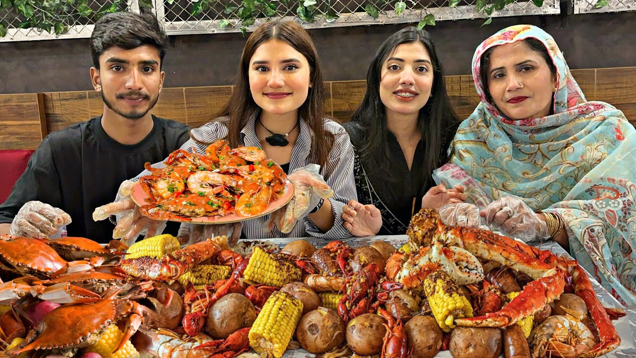 ПРОБУЮ ОТВАРИТЬ МОРЕПРОДУКТЫ🦀 |Ами ки тбыт хараб хо гае🤮| NA126