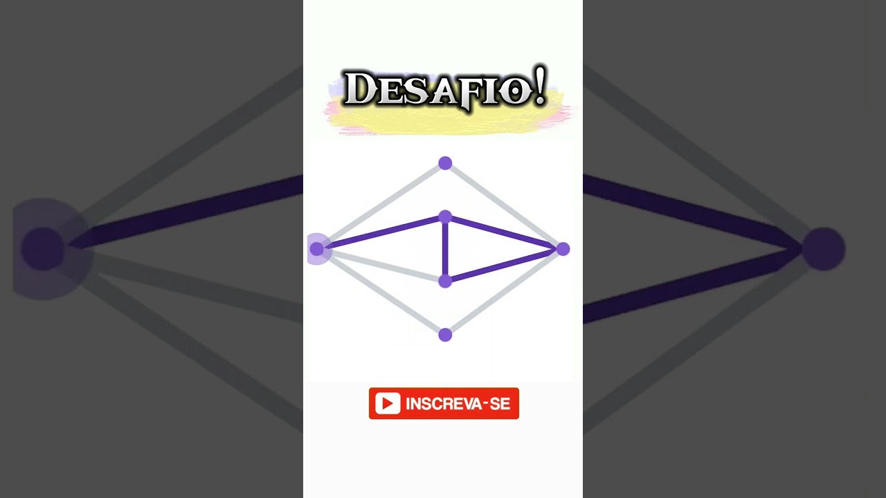 DESAFIO DE RACIOC&Iacute;NIO L&Oacute;GICO! 😱🤯😱 LIGUE OS PONTOS! #shorts