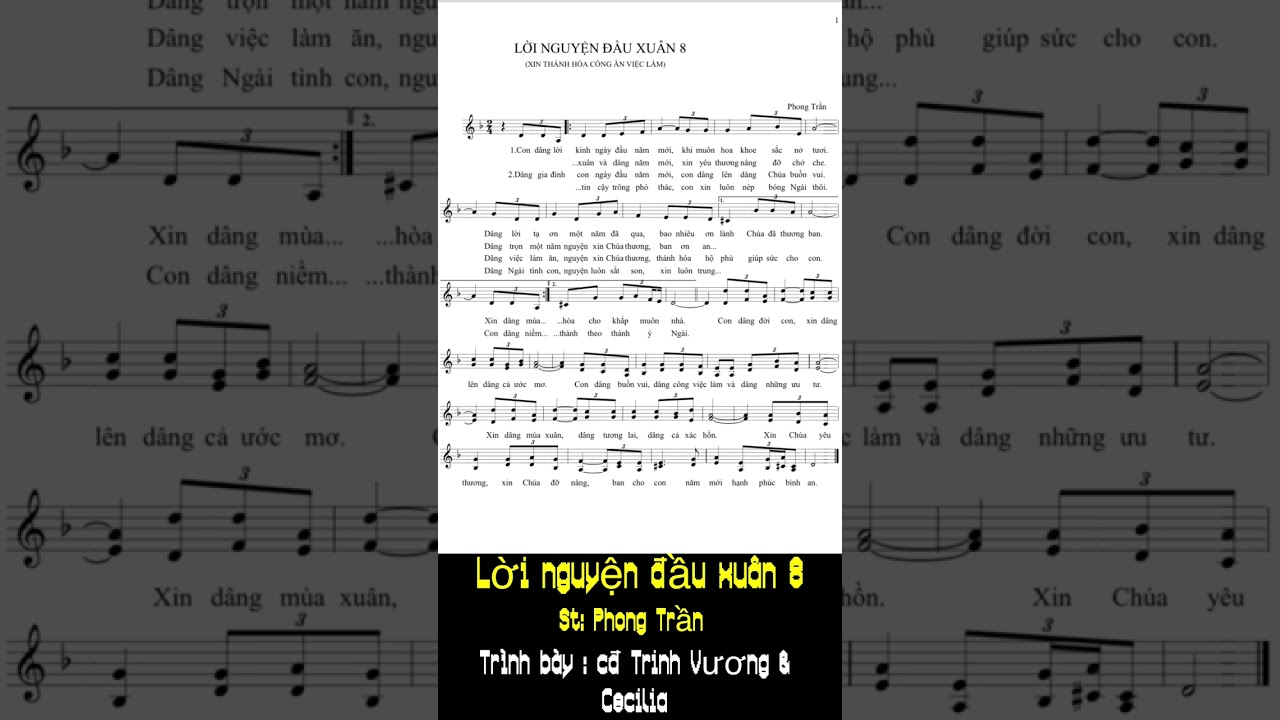 Lời Nguyện Đầu Xuân 8 || st:Phong Trần || tb: Phong Phú - Ngọc Trâm & Cđ Trinh Vương - Cecilia