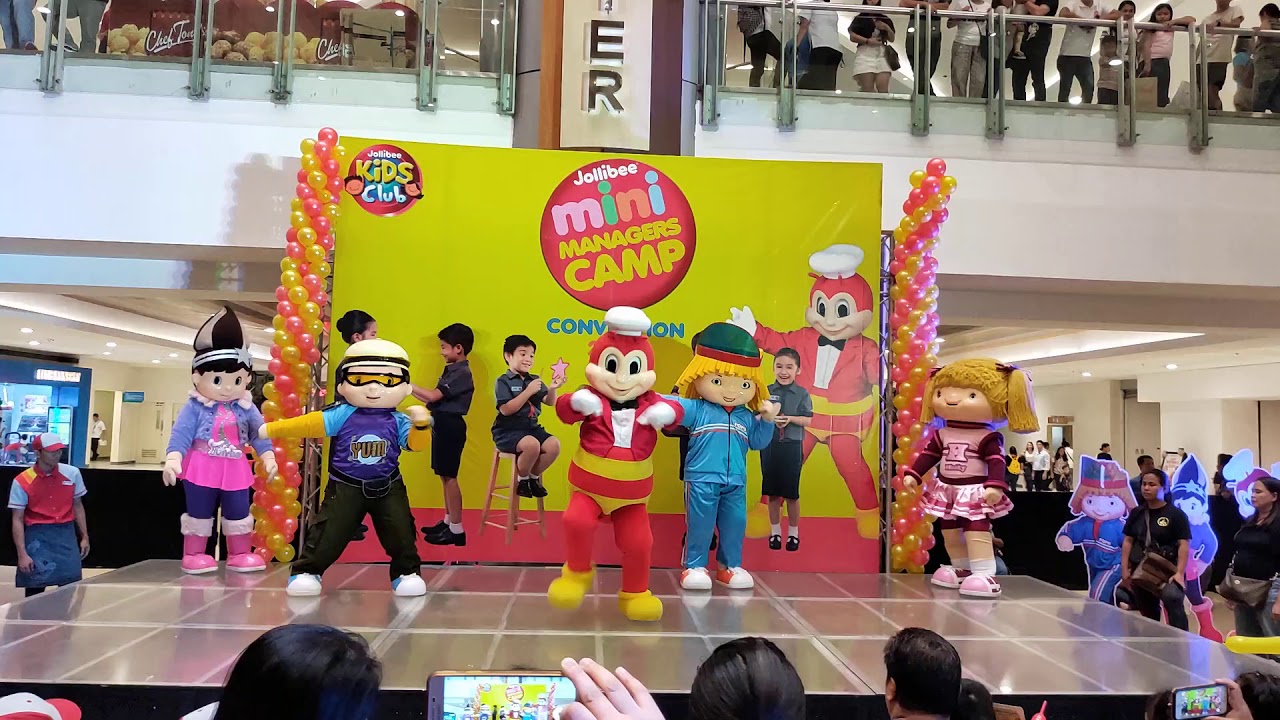 The Jollibee Jollitown Characters Jollibee, Hetty, Popo, Twirlie & Yum