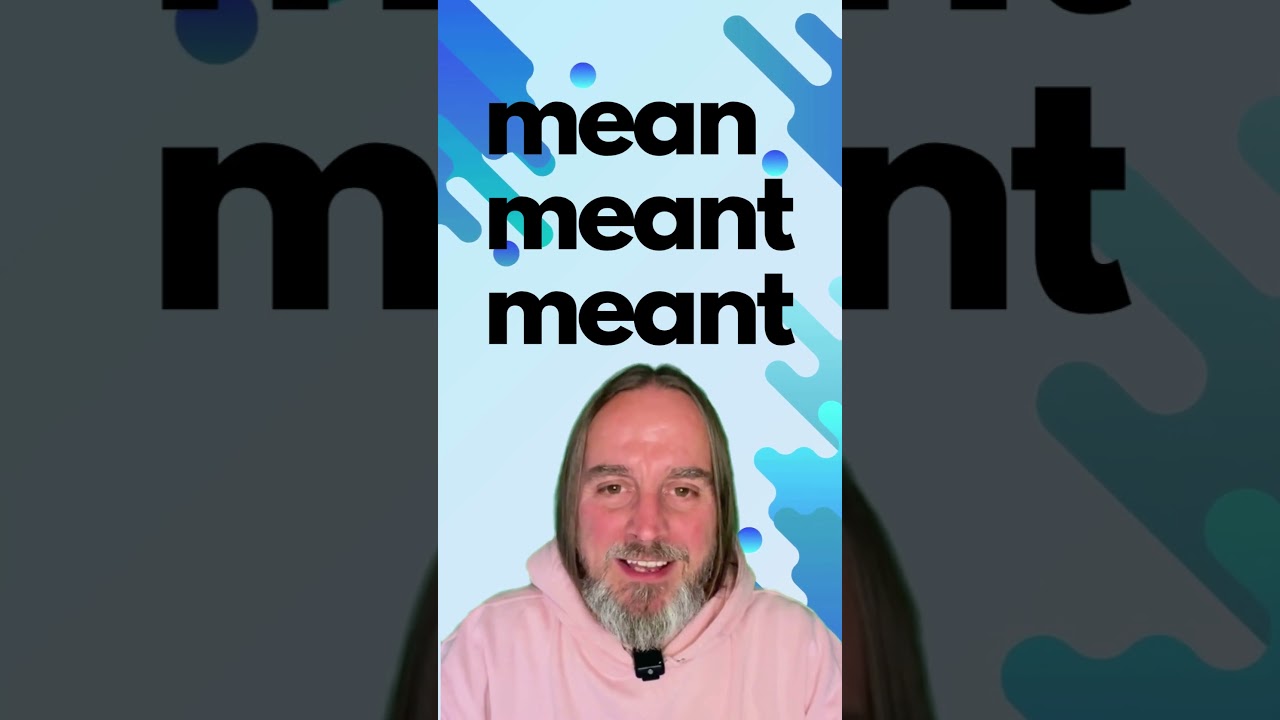 Conjugate with Svenglish! Mean meant meant #english #pronunciation #learnenglish