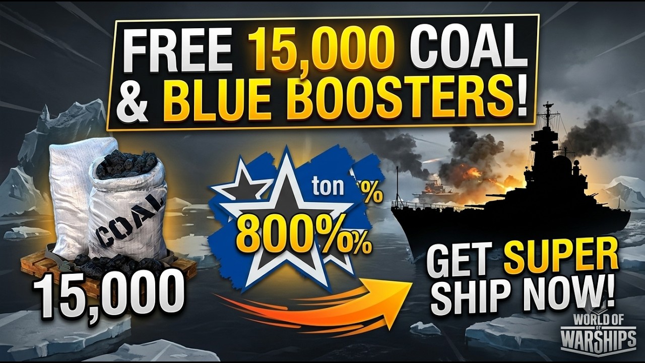 Here's How To Get 15000 Coal and Tons of Powerful Blue Boosters For Free | Get Super Ship Now!