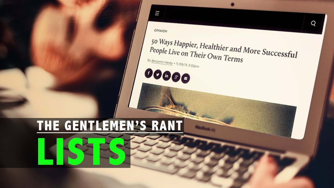 Lists | The Gentlemen's Rant