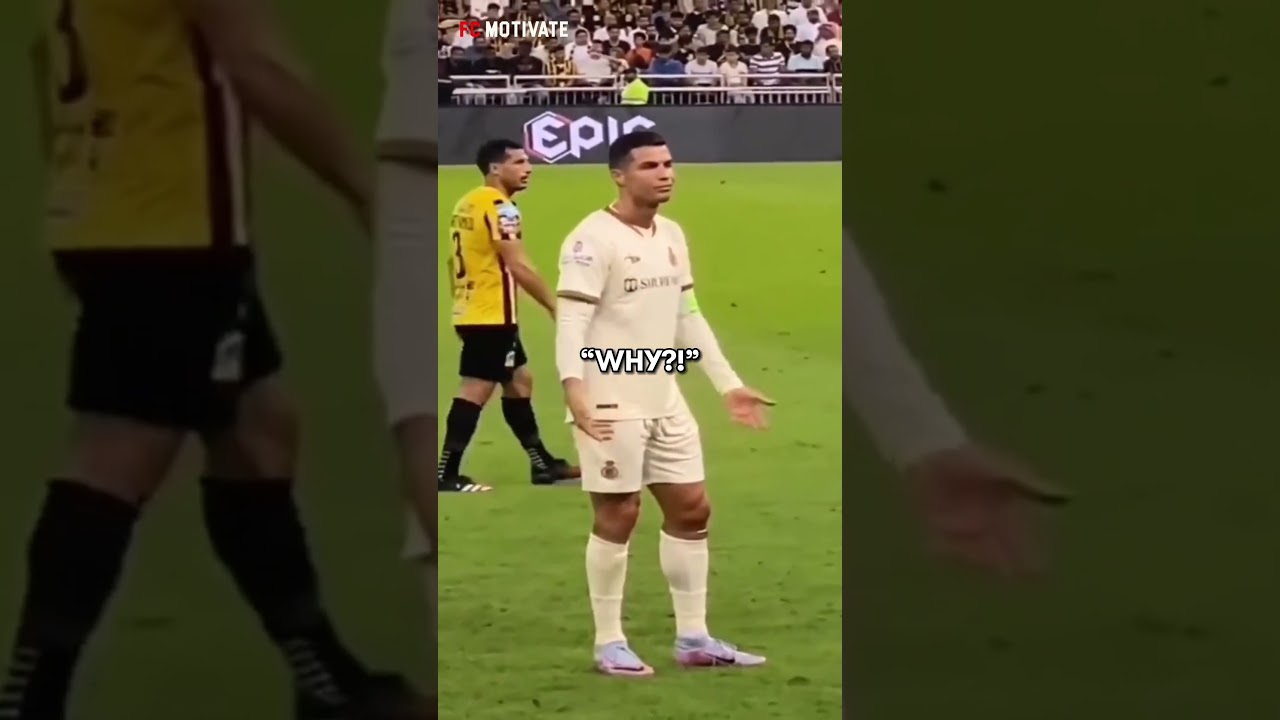 Cristiano Ronaldo&rsquo;s Reaction To Messi Chants 😱 #ronaldo #shorts