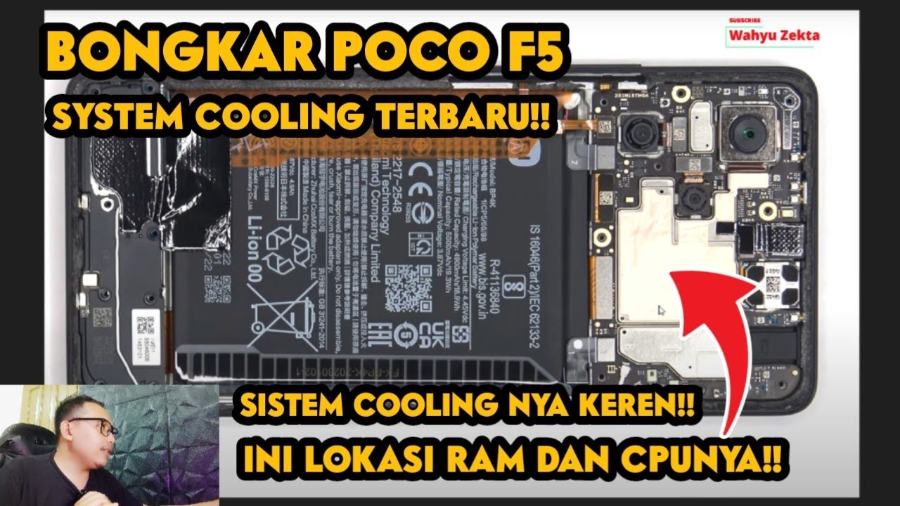 Gak Usah Ragu!! Bongkar Poco F5 ini Dalaman Poco F5 System coolingnya Keren! ini Lokasi CPU dan RAM