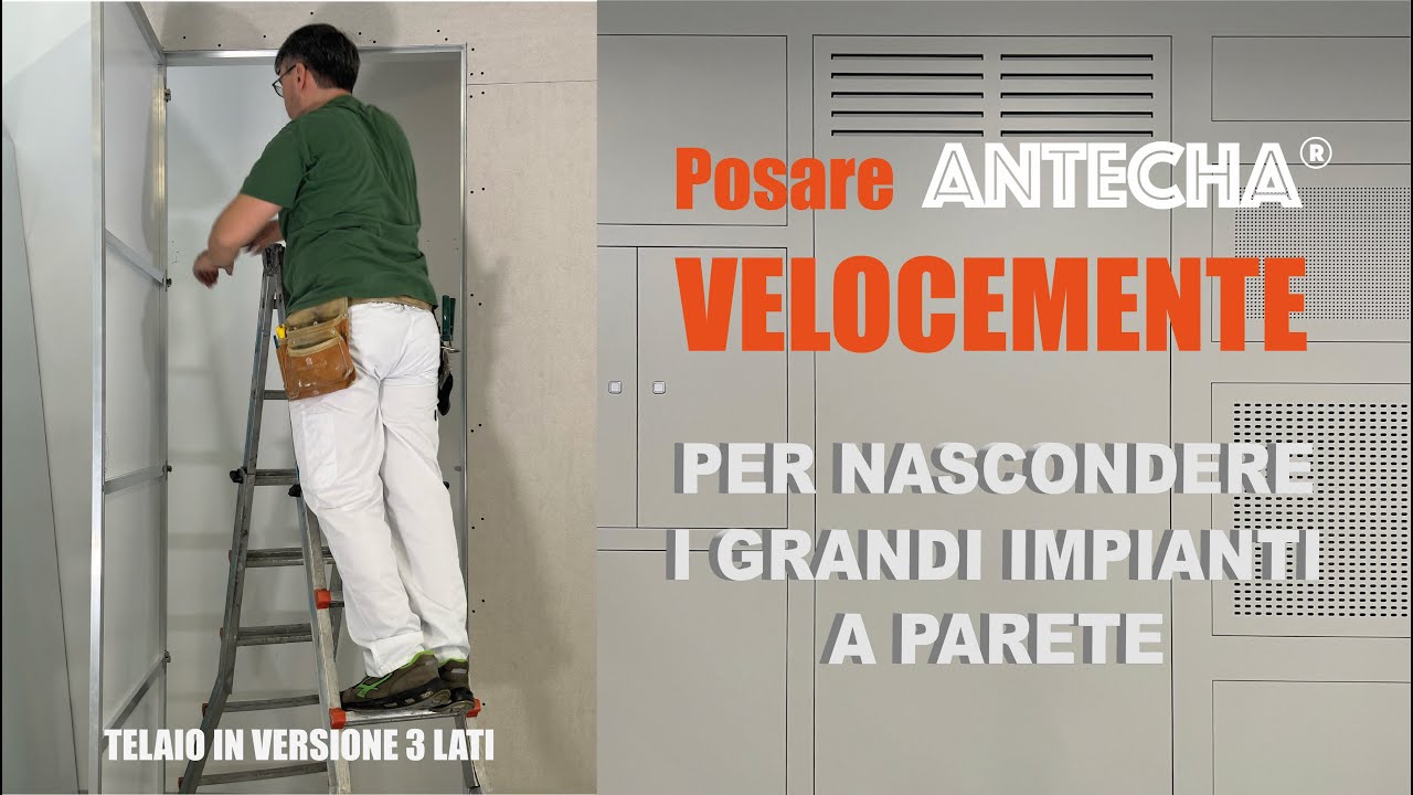 Posare un'anta filo muro (non in MDF) per chiudere impianti a parete velocemente (telaio 3 lati).