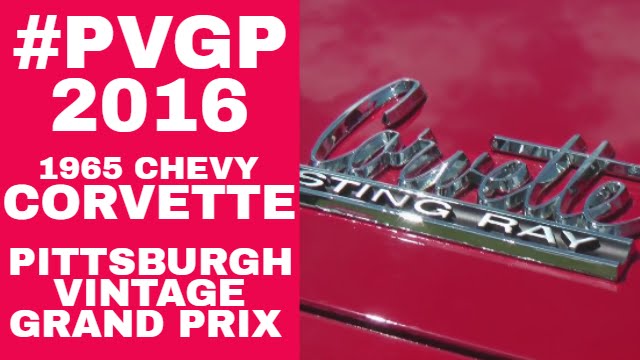 Restored 1965 Chevy Corvette Sting Ray Convertible at the Pittsburgh Vintage Grand Prix