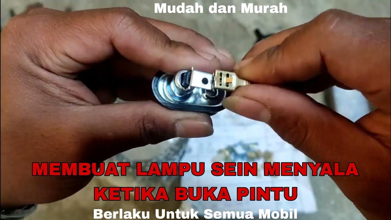 MEMBUAT LAMPU HAZARD HIDUP KETIKA BUKA PINTU