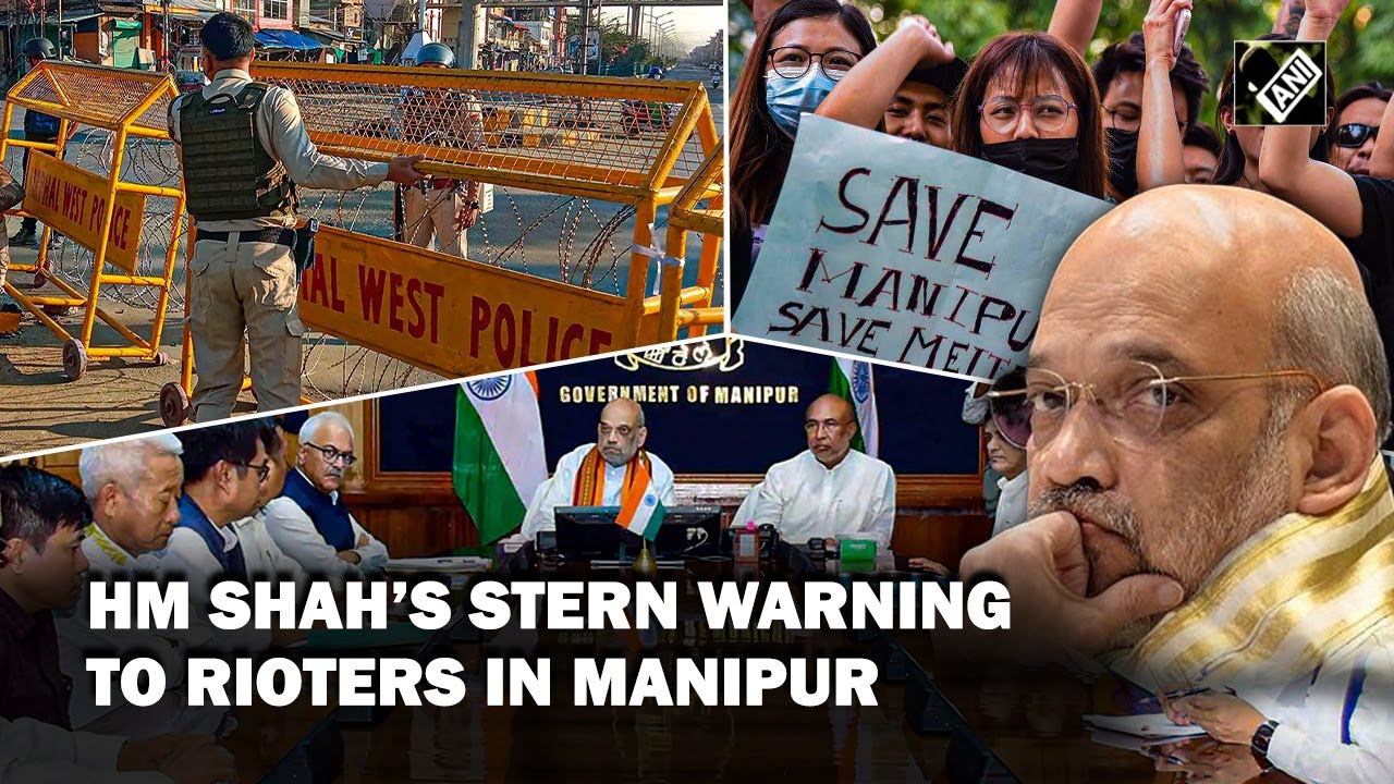 &ldquo;Strict action&hellip;&rdquo; Home Minister Amit Shah warns rioters as he concludes his Manipur visit
