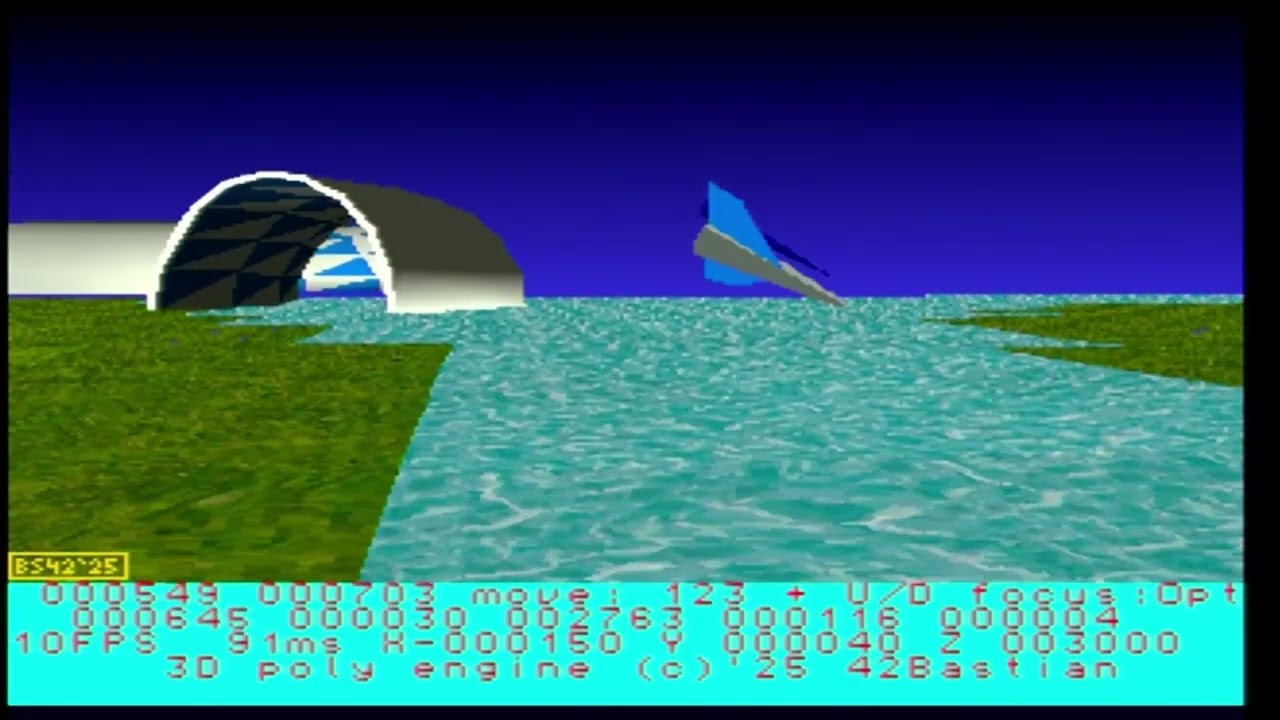 Atari Jaguar: New 3D engine (WIP 5, real HW, textures, different resolutions)
