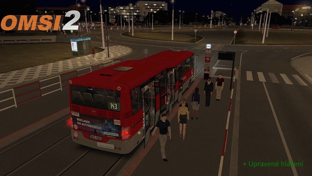 Omsi 2 #71; Na lince 143 s pražským SOR BN 12 s Mypolem, Prague Citybus 143&180