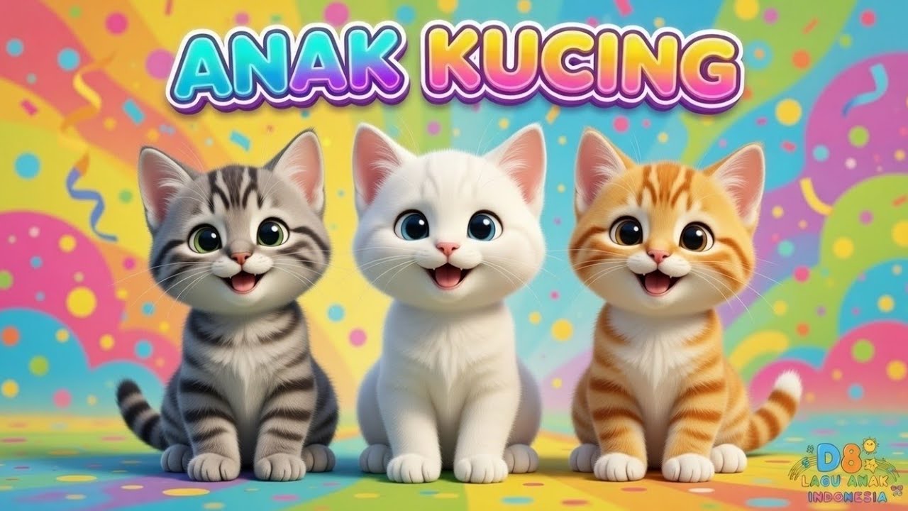 Anak Kucing Meong Meong 🐱 Lagu Anak Indonesia Terpopuler 2026 | Lagu Anak PAUD & TK Lucu Ceria