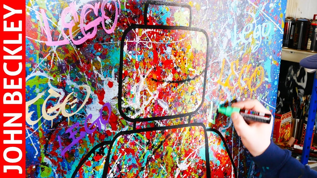 Pop Art Painting of a Lego / Street Art / Abstract Art | Noa