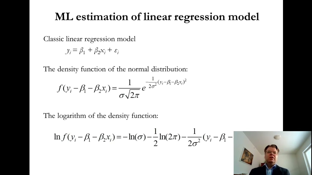 Econometrics 12a: Maximum Likelihood Estimation