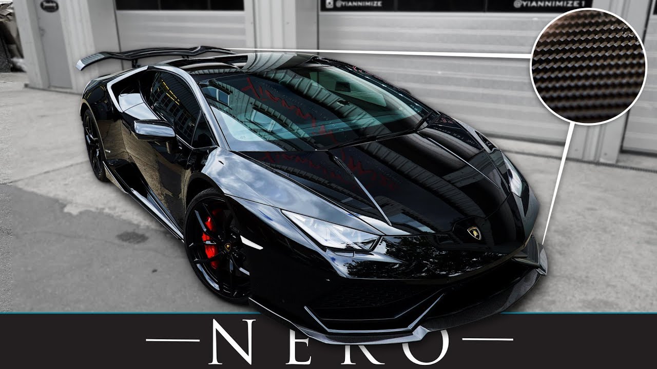 New Lamborghini Huracan fitted with Nero Carbon Fiber Body Kit