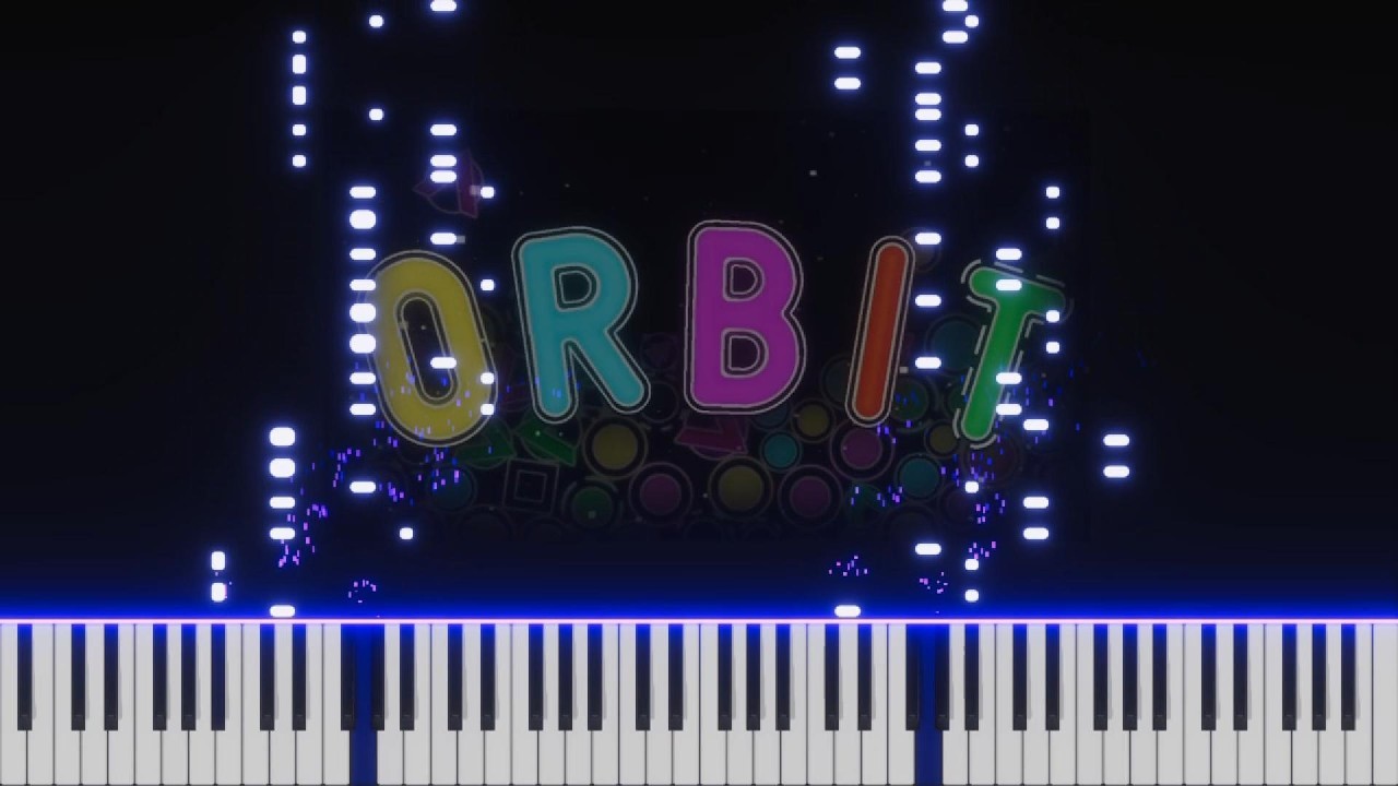 Orbit Geometry Dash PIANO TUTORIAL - Animation Warrior Theme by NightHawk22