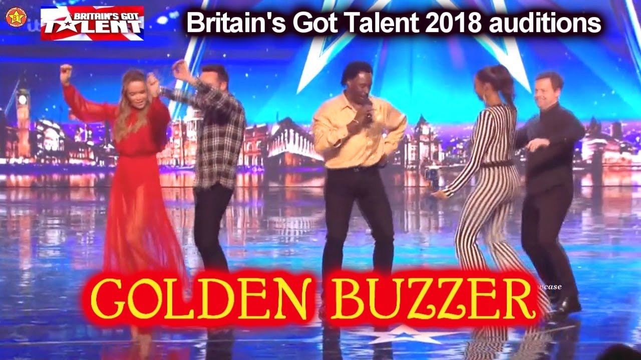 Donchez Dacres GOLDEN BUZZER sings & dances to WIGGLE WINE Original Song Britain's Got Talent 2018