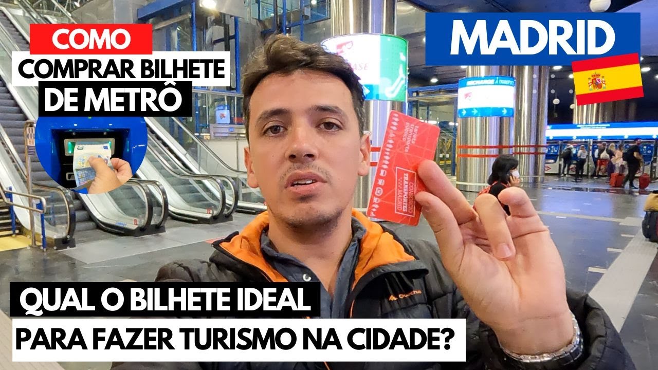 COMO SAIR DO AEROPORTO DE MADRID USANDO O METRÔ | Bilhete 10 UNIDADES (pode usar 2 ou + pessoas)