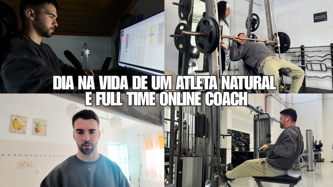 DIA NA VIDA DE UM ATLETA NATURAL E FULL TIME ONLINE COACH | UPPER A