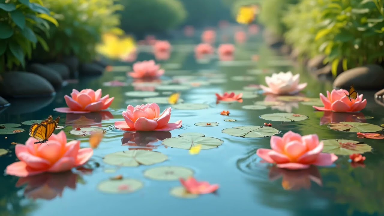 [4K] Gentle Music, Calms The Nervous System & Pleases Soul - Healing Music For Heart & Blood Vessels