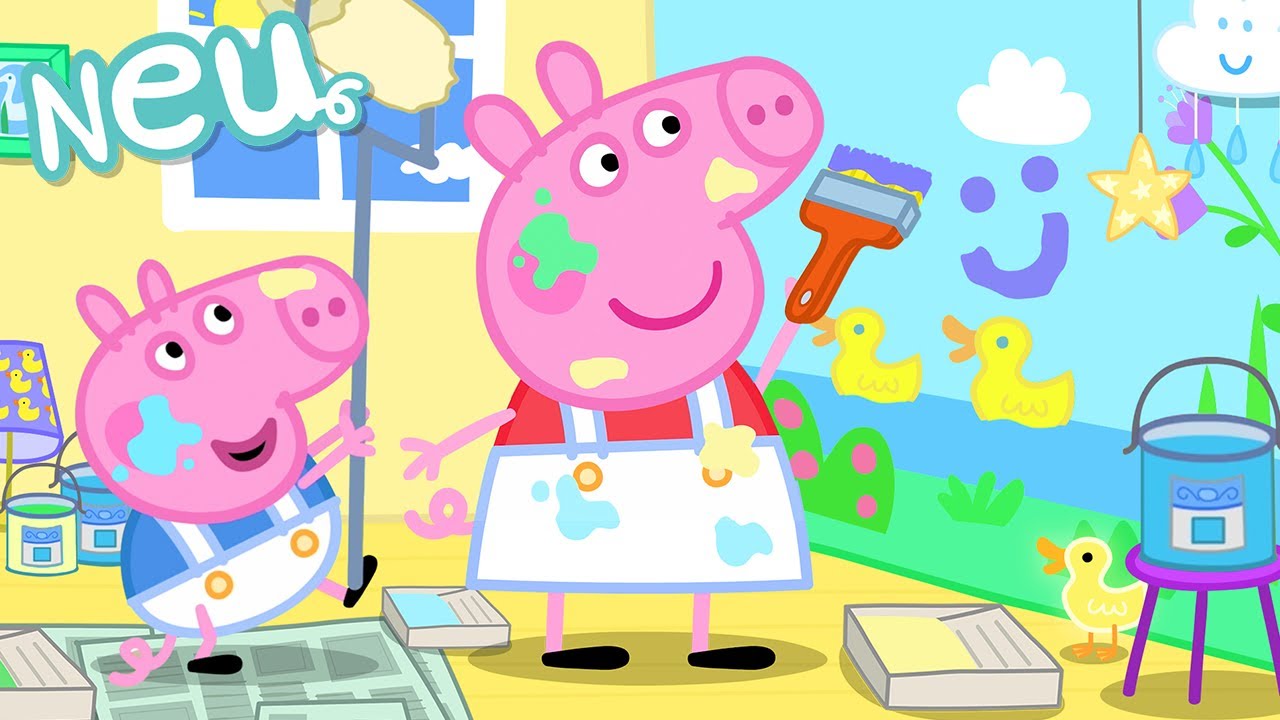 Peppa-Wutz-Geschichten 🎨 Der Renovierungs-Tag 🖌️ Videos für Kinder