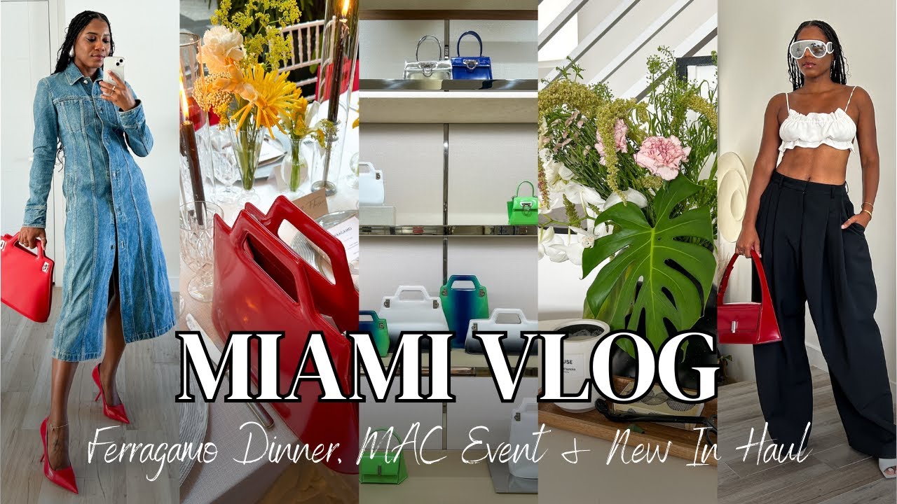 MIAMI VLOG! Dinner with Ferragamo, Back on my Fitness Routine & New In Fashion Haul ❤️ MONROE STEELE