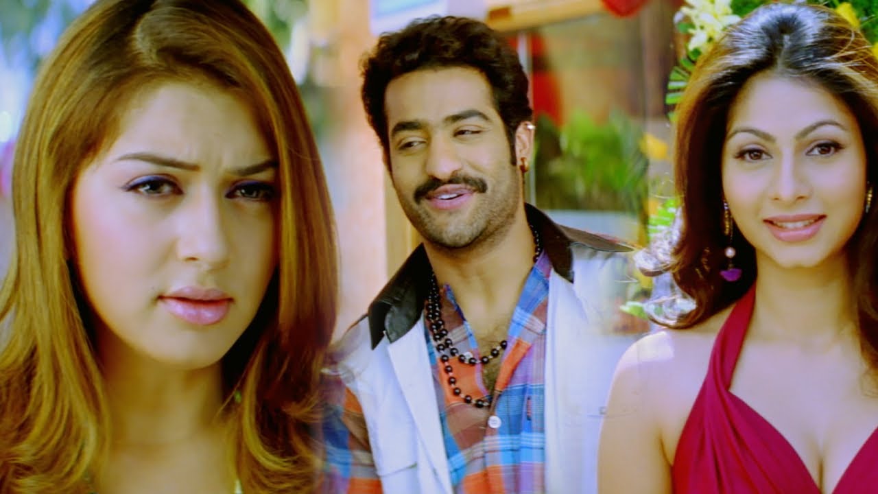 Young Tiger Jr NTR Flirting with Hansika | Njananu Boss Funny Scene | Bhavani Malayalam Movies