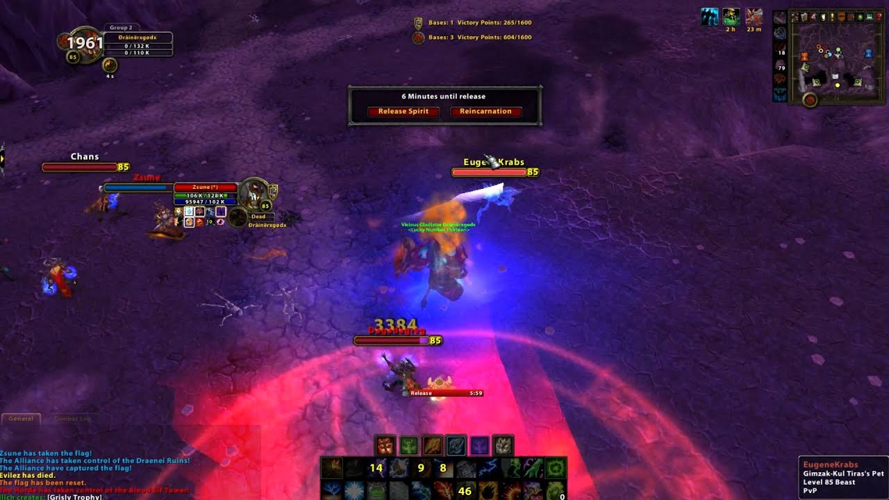 Drainerx Elemental Shaman Random Battleground Eye Of The Storm WoW Gameplay