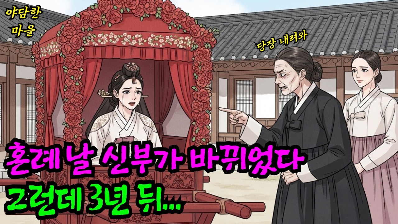 신부를 바꾼 계모, 그날 이후 벌어진 일 ㅣ옛날이야기 ㅣ민담 ㅣ오디오북ㅣ전설ㅣ설화 ㅣ야담  l AI컨텐츠
