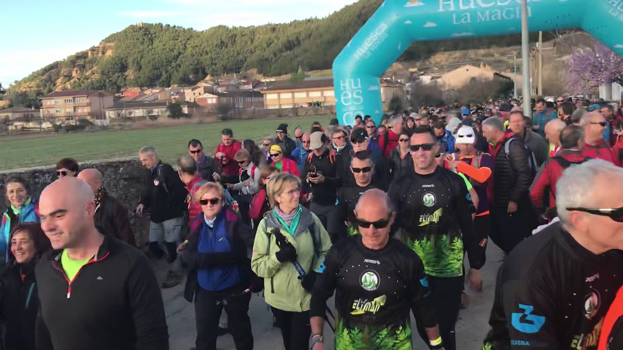 Salida caminata larga 25K CAMINATA FLOR DEL ALMENDRO AYERBE