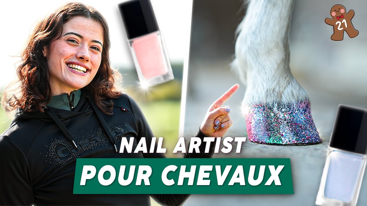 DU VERNIS À ONGLES SUR MON CHEVAL 🐴🤯 je teste le nail art pour poney 💅 #cheval #equitation