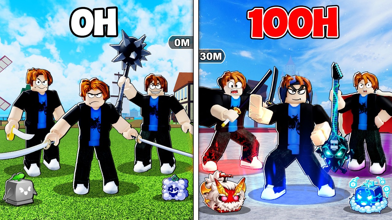 Hành Trình 100H ĐẠI CHIẾN PVP Trong Blox Fruit