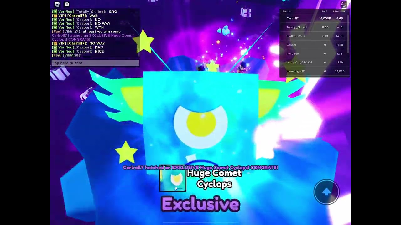 I HATCHED A HUGE COMET CYCLOPS!!