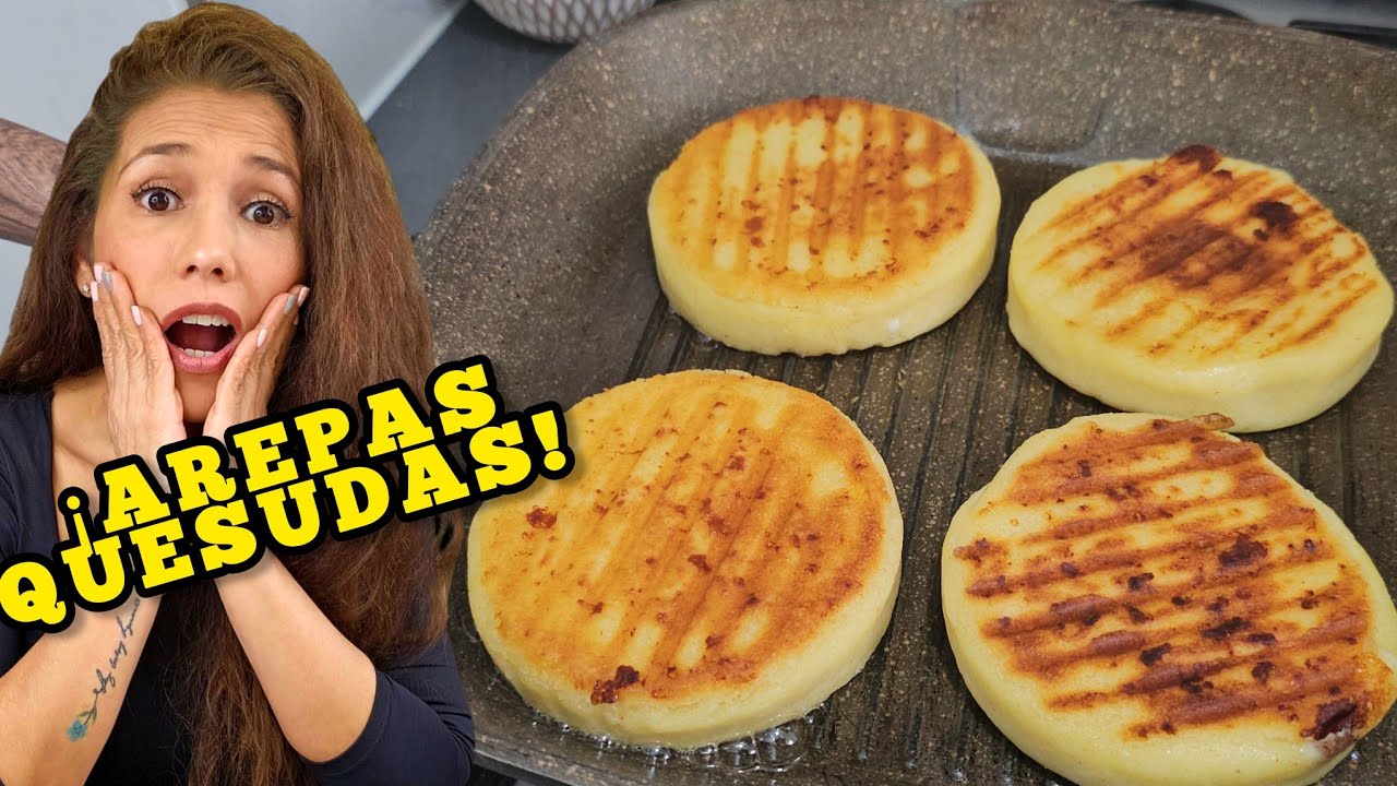 RECETA de AREPAS RELLENAS con MUCHO QUESO 🧀 | Suaves, fáciles y DELICIOSAS