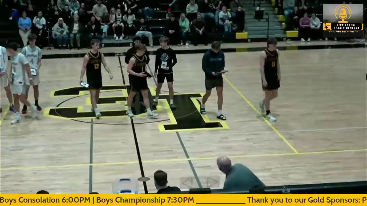 Lewis County High School vs Hickman County High School Boys Basketball - District Championship