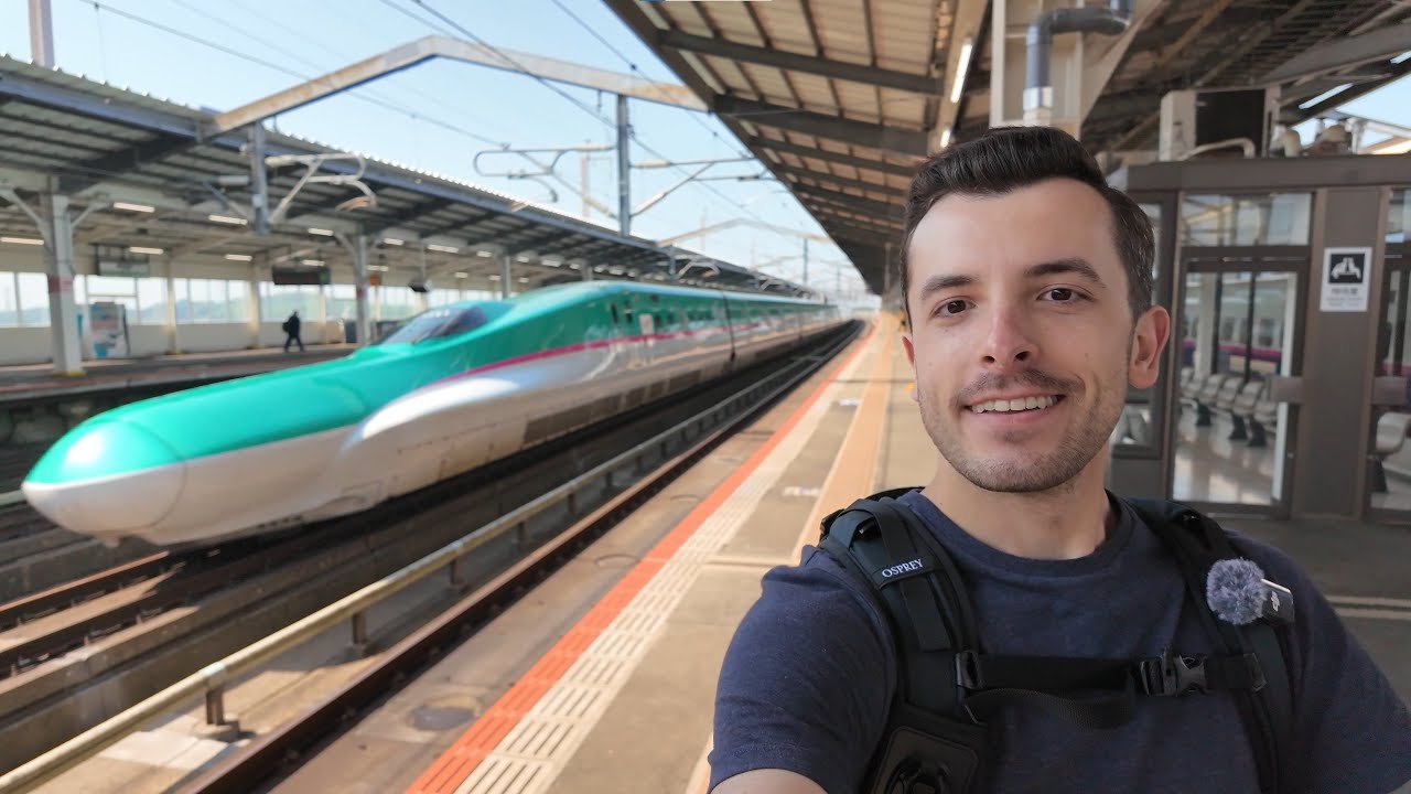 Japan’s Bullet Trains Fly Past This Station at 320km/h!
