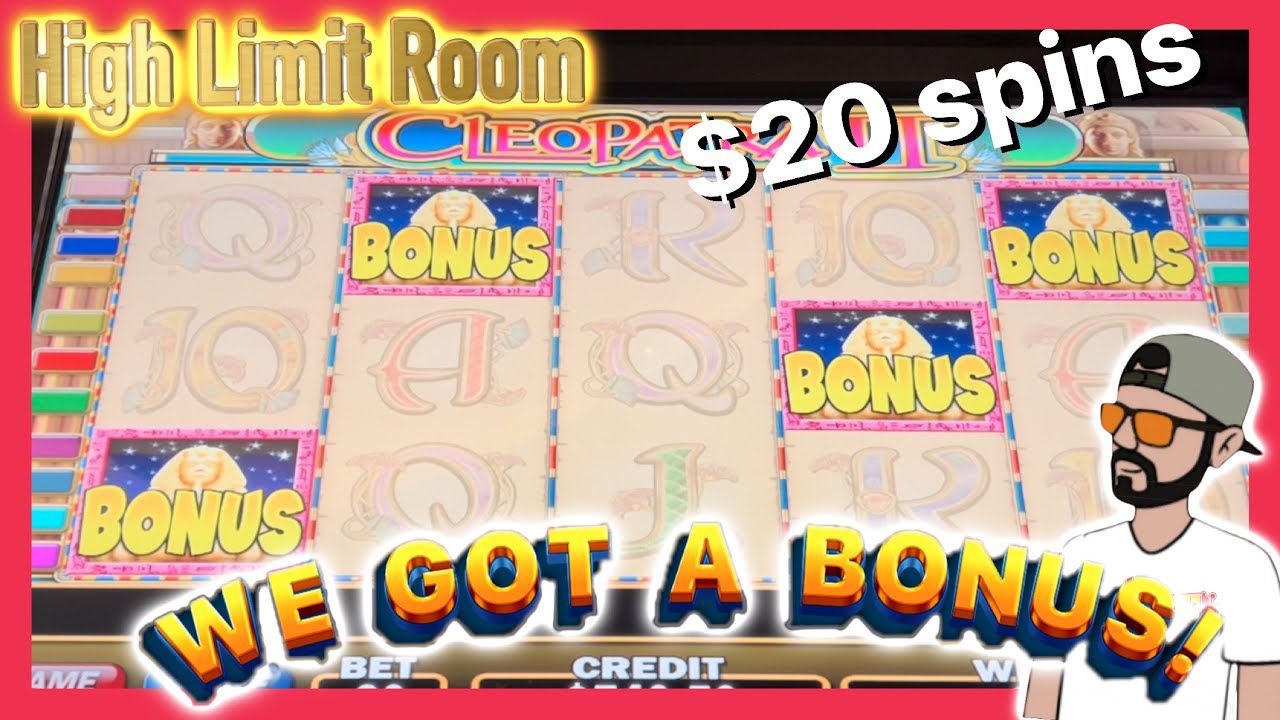 4 Trigger Bonus on High Limit Cleopatra II🎰 $20 a Spin | Live Slot Play at Casino