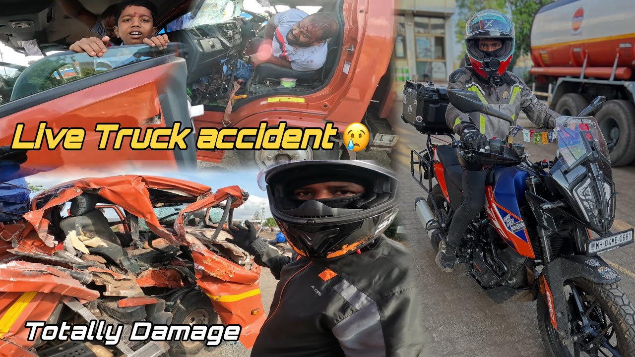 Konkan Bike Ride EP02 - Live Truck Accident Near Mangaon Road- Khed to Mumbai Bike Ride - NH66
