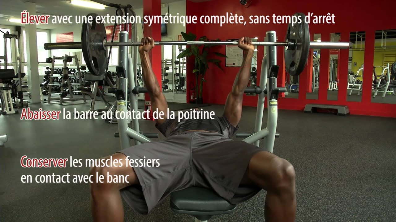 Développé Couché tests EPEF BP JEPS AGFF mention D