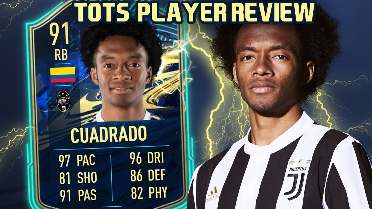 5 STAR SKILLS! 91 TOTS JUAN CUADRADO PLAYER REVIEW! FIFA 21 ULTIMATE TEAM