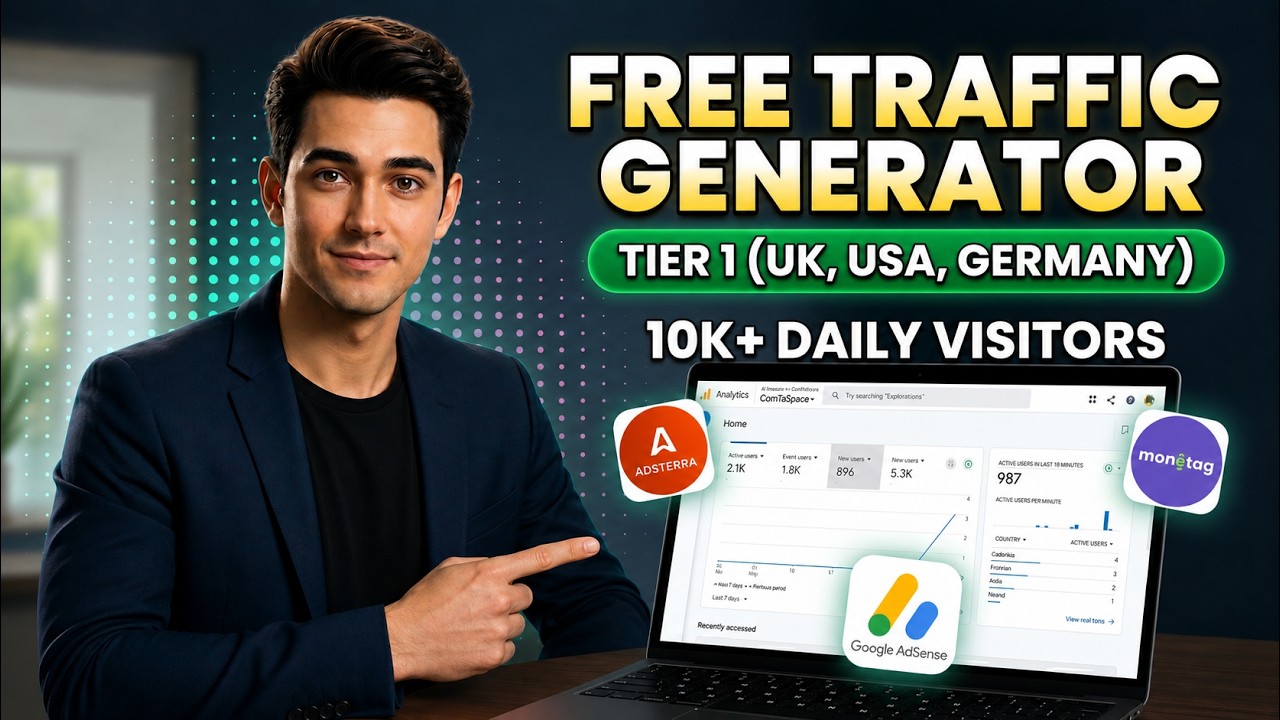 How To Get FREE Website Traffic in 2026 🔥 Real Organic Visitors for AdSense & Website Growth