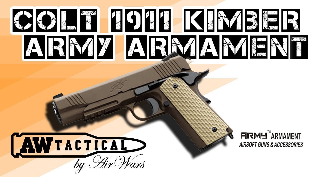 Страйкбольный пистолет Army Armament COLT1911 Kimber R28, R28-B