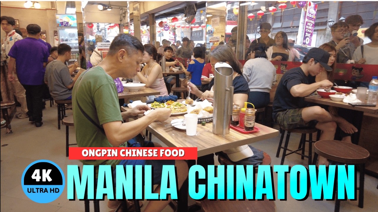 [4K] Ongpin Chinese Food Tour 🍜 Manila Chinatown 2026!