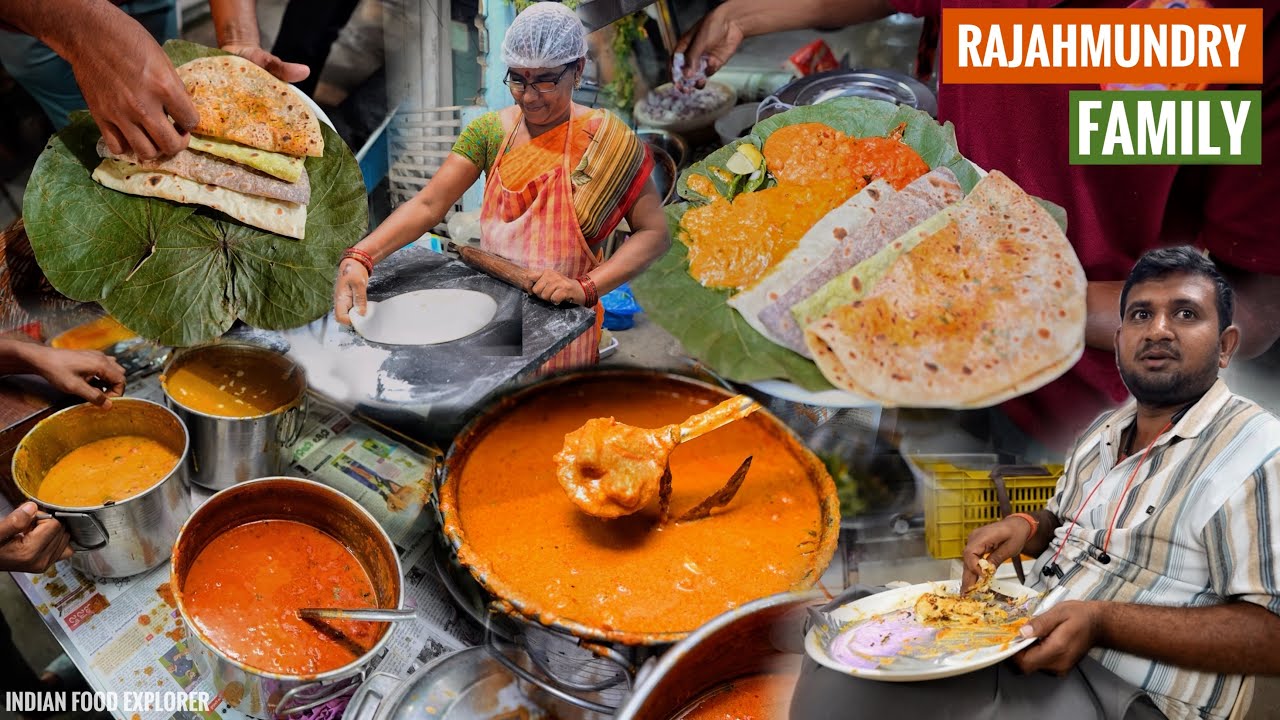 The Family Make Ragi & 4 Different Chapati With CURRY’s | Rajahmundry @IndianFoodExplorer 