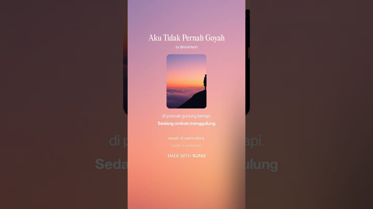 Aku Tidak Pernah Goyah