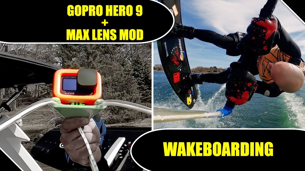 BEASTMOUNT With GoPro Hero 9 Max Lens Mod WAKEBOARDING